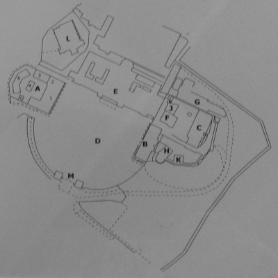 Plan of Chester Castle from 1881
