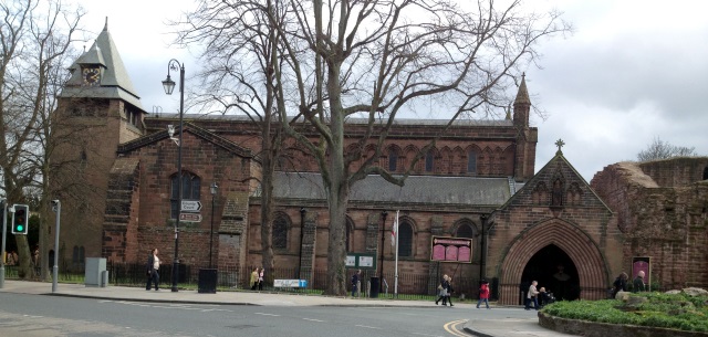 St. John's Church from the North. The main entrance porch can be seen by the remains of what was the great northwest ower