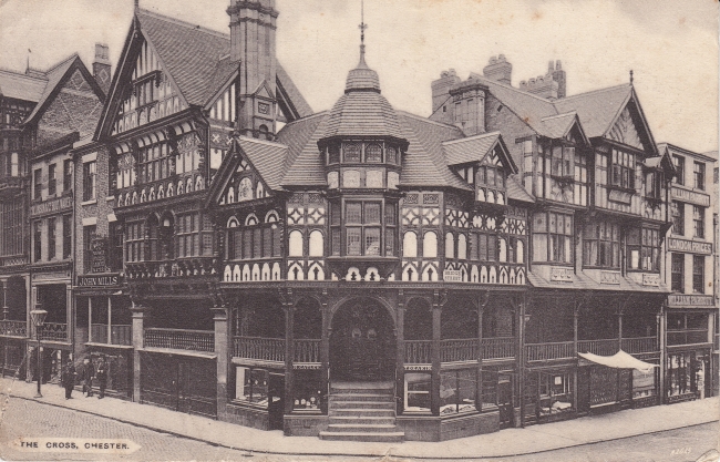 Postcard of The Cross, Chester. Postal marked September 21st 1907.