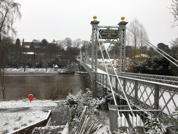 The Queen's Park bridge, Chester